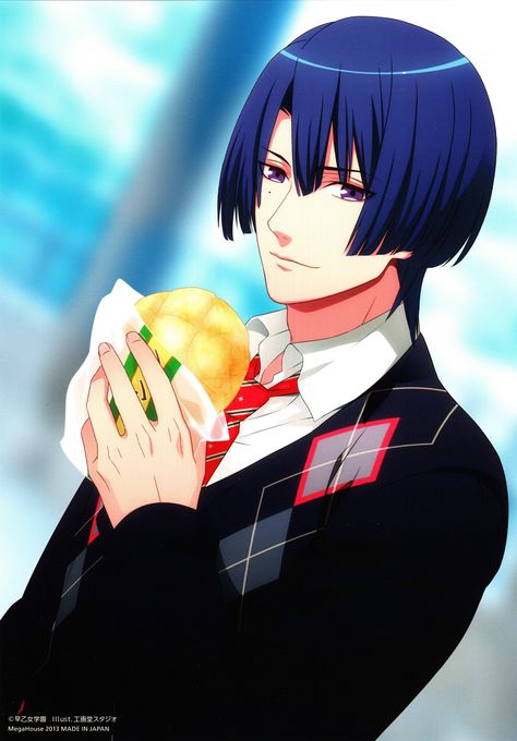 "Melon bread is my favorite" - Masato Hijirikawa Hijirikawa Masato, Masato Hijirikawa, Jinguji Ren, Sailor Moon Wedding, Performing Arts School, Aizawa Shouta, Uta No Prince Sama, Male Character, Music Producer