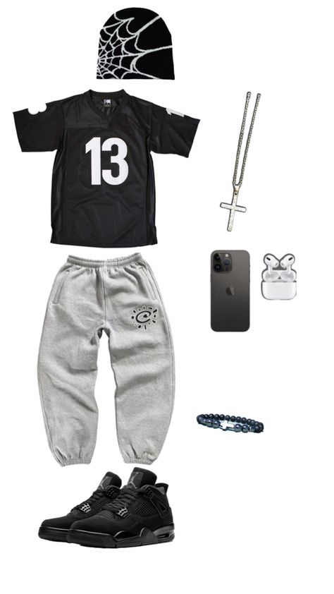 Athleisure Outfits Men Casual, Roblox Streetwear Outfits, Outfit Inspirations Men, Guy Wardrobe, Athlete Fits, Athleisure Outfits Men, Mens Clothing Ideas, Jordan 4 Outfits, Massive Wardrobe