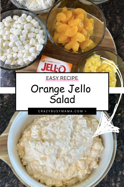 Orange Jello Salad Fluff Jello Salad Recipe, Mandarin Orange Fluff, Orange Fluff Jello Salad Recipe, Fluff Jello Salad, Jello Dishes, Mandarin Orange Jello, Mandarin Orange Jello Salad, Orange Jello Salad, Fluff Recipes