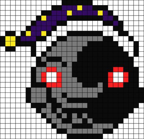 Moon Drop (FNAF SB) Perler Bead Perler Bead Pattern / Bead Sprite Moon Drop Fnaf, Bead Kandi, Fnaf Crafts, Modele Pixel Art, Moon Drop, Melty Bead Patterns, Fnaf Sb, Easy Pixel Art, Pixel Art Templates