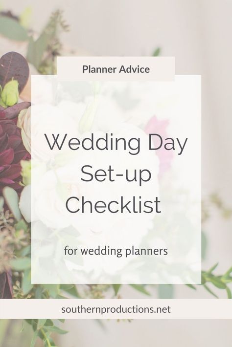 Are you a new wedding planner that would love a checklist that tells you everything you need to do for the ceremony and reception to ensure it's set up and ready to go once the wedding begins? | Wedding planner educator | In this blog post I'm sharing a wedding day checklist for wedding planners #weddingplanner #weddingplannereducation #weddingplannereducator #howtobecomeaweddingplanner #weddingplannerchecklist #weddingplannertips Wedding Event Planner Checklist, Wedding Day Organization, Type A Bride Organization, Wedding Decorator Checklist, Wedding Planner Tips, Wedding Day Checklist For Coordinator, Becoming A Wedding Planner, Wedding Director Checklist, Wedding Planner Duties