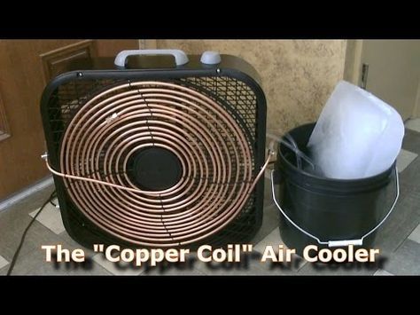 The Easy DIY Way to Turn a Fan into an Air Conditioner | TipHero Homemade Ac, Homemade Air Conditioner, Diy Ac, Diy Air Conditioner, Swamp Cooler, Copper Diy, Diy Jacket, Air Conditioning Unit, Diy Fan