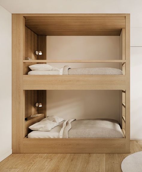 Mid Modern House, Loft Style Interior, Custom Bunk Beds, Mountain Interiors, Ikea Kura Bed, Bed Nook, Diy Bunk Bed, Bunk Beds Built In, Built In Bunks