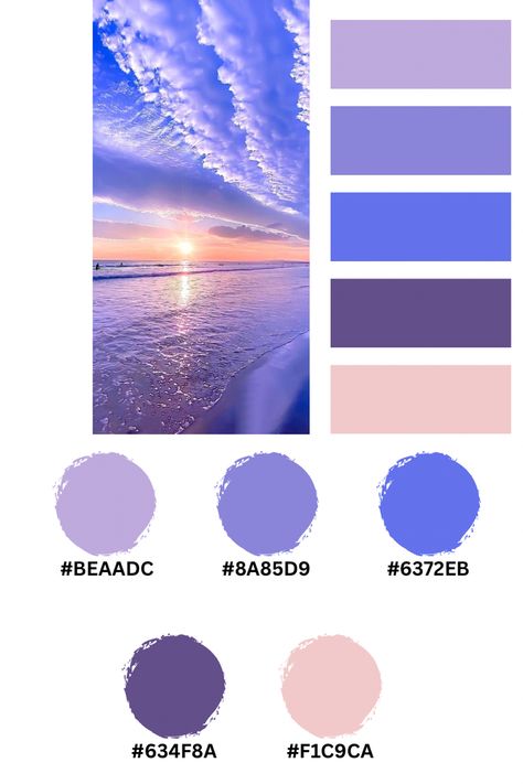 Canva Bright Color Palette Codes, White Pink Purple Color Palette, Lavender And Yellow Color Palette, Color Themes With Hex Codes, Blue And Green Color Palette Hex Codes, Blue Color Palette Hex Codes, Aesthetic Color Palettes Hex Codes, Purple Hex Codes, Aesthetic Hex Codes