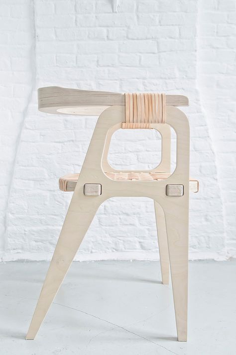 Plywood Projects, Plywood Chair, Cnc Furniture, Flat Pack Furniture, Plywood Furniture, Design Industrial, Furniture Hacks, Furniture Details, Wooden Chair