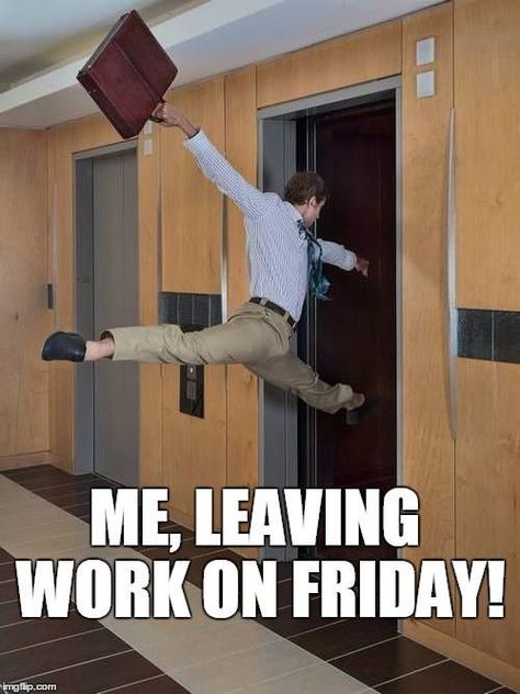 Friday Work Meme, Leaving Work On Friday, Memes Work, Tgif Funny, Teaching Humor, Friday Meme, Funny Friday Memes, Leaving Work, Friday Quotes Funny