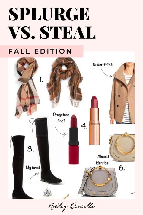 Want to look fabulous this fall without breaking the bank? In my latest blog post, I compare splurge-worthy items with their budget-friendly counterparts in a "Splurge vs. Steal: Fall Edition." Discover how you can achieve high-end looks for less without sacrificing style. Click to read more and make your fall wardrobe both chic and affordable. Comfortable Date Night Outfit, Outfit Ideas Home, Fall Style Ideas, Splurge Vs Steal, Best Casual Outfits, Date Night Outfit Ideas, Night Outfit Ideas, Casual Chic Outfits, Best Lifestyle