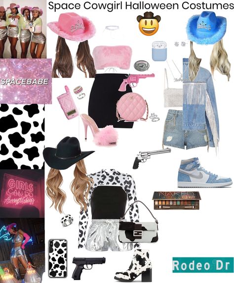 Space Cowboy Party Outfit, Wavy Hair Art, Space Cowgirl Outfit, Space Cowgirl Costume, Cowgirl Halloween Costumes, Cowgirl Halloween Costume, Outfit Ideas For Party, Cowgirl Halloween, Cowgirl Outfit