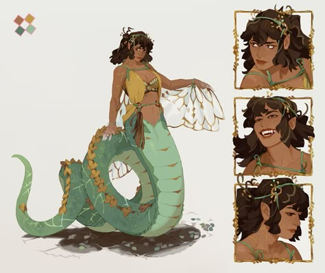 Reptile Character Design, Reptile Oc, Snake Character Design, Pirate Character Art, Snake Oc, Snake Character, Snake Woman, Dragon Oc, Degenerate Art