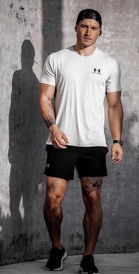 Mens Sportswear Athletic Wear, Guy Gym Outfit, Athletic Outfits Men Gym, Gym Looks Outfits, Gym Outfit Men Style, Workout Outfits Men, Men Gym Outfit, Mens Gym Outfits, Excersise Outfits