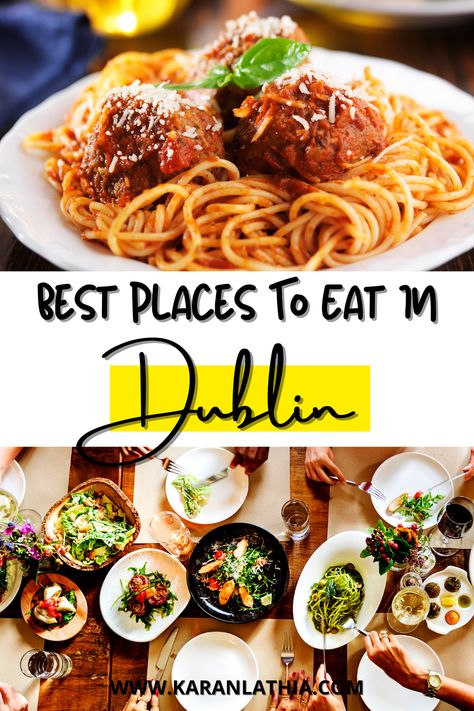 The restaurant scene in the city is very active and kicking! From spicy to sweet and organic veggies to proper vegan, you can truly find everything here! Check out the list of best cafes and restaurant for the best food in Dublin!

Ireland | Ireland Scenic | Ireland Photography | Cliffs | Drone shots | Food | Dublin Cafe | Cafes | Restaurants | Nature | Beach | Travel Guide | Forest | Ireland Landscapes | Dublin | Dublin City | Guinness Storehouse Tour | Ireland | Travel | Travel Destinations Dublin Instagram Spots, Best Restaurants In Dublin Ireland, Places To Eat Dublin, Best Bars In Dublin, Dublin Food, Best Pubs In Dublin Ireland, Ireland Aesthetic, Ireland Food, Drone Shots