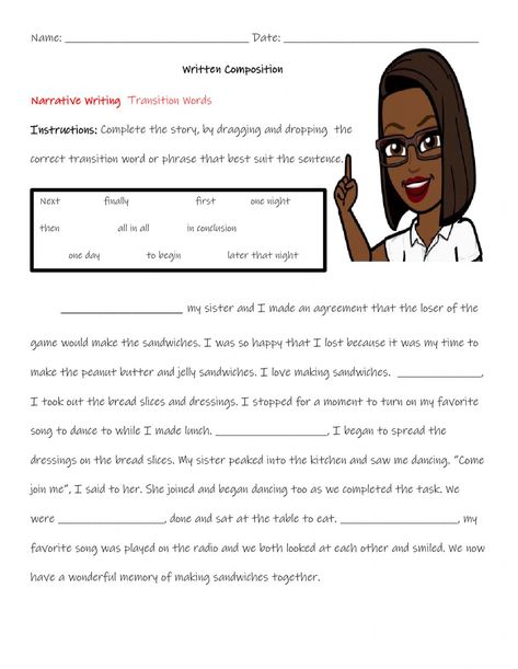 Ejercicio interactivo de Transition Words Transitional Words Worksheet, Writing Transition Words, Transition Words Worksheet, Esl Worksheets For Beginners, Transitional Phrases, Opinion Writing Graphic Organizer, Writing Transitions, Topic Sentences, Transition Words