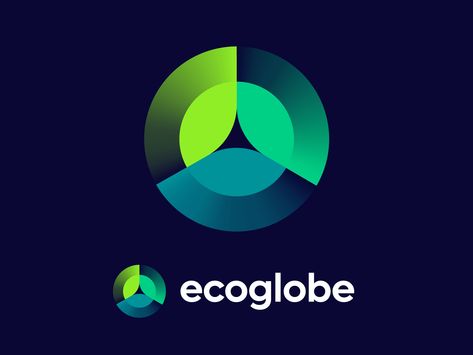 Logo concept for Ecoglobe pt.1 by Vadim Carazan - Logo Design for Carazan Brands on Dribbble Global Logo, Recycle Logo, Energy Logo, Startup Logo, Earth Images, Tech School, Family Project, School Logo, Tech Startups