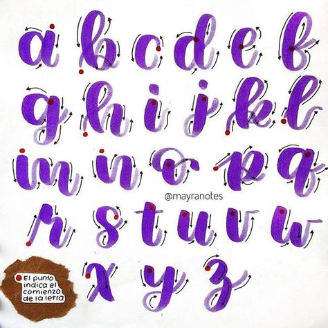 Brush Lettering Practice, Lettering Styles Alphabet, Hand Lettering Worksheet, Lettering Guide, Hand Lettering Practice, Alfabet Letters, Calligraphy For Beginners, Seni Dan Kraf, Hand Lettering Art