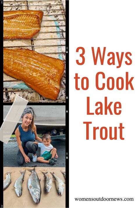 Jenny Anderson, aka "Girl of 10,000 Lakes," catches and cooks lake trout for this instructive post. Camping World gear is featured throughout. Campfire Trout Recipes, Grilled Lake Trout Recipes, Smoked Lake Trout Recipe, Lake Trout Recipes, Gas Smoker, Grilled Trout, Wild Mushroom Recipes, Cooking Trout, Best Fishing Lures