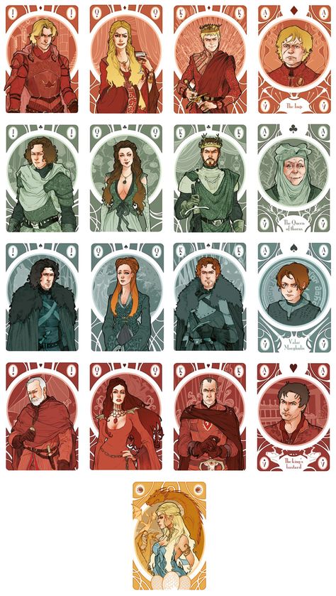 Game of thrones Game Of Thrones Cards, Game Of Thrones Poster, Game Of Thrones Artwork, Got Game Of Thrones, Targaryen Art, Asoiaf Art, Playing Card Games, Gra O Tron, Game Of Thrones Art