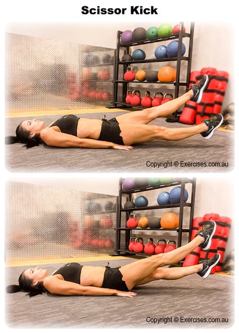 Transverse Abdominis, Rectus Abdominis, Hamstring Muscles, Scissor Kicks, Hip Raises, Lower Belly Workout, Lower Back Muscles, Hip Flexors, Medicine Ball