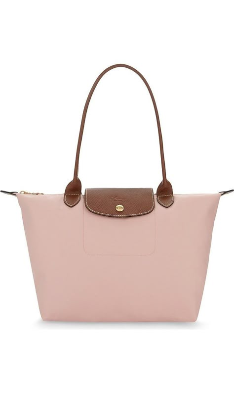 Longchamp Le Pliage Small Shoulder Tote in Pinky Long Champ Bag, Longchamp Le Pliage Large, Longchamp Bag, Longchamp Bags, Fancy Bags, Pretty Bags, Cute Bags, Looks Vintage, 404 Error