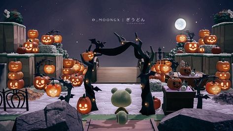 Animal Crossing Designs on Instagram: “This island entrance is ready for Halloween! 🎃 - 🏝#crossingcreations credit to @_moongx. Thanks for the submission!” Animal Crossing Witch, Halloween Animal Crossing, Animal Crossing Halloween, Map With Pictures, Acnh Halloween, Animal Crossing Art, Tom Nook, Map Pictures, Town Map