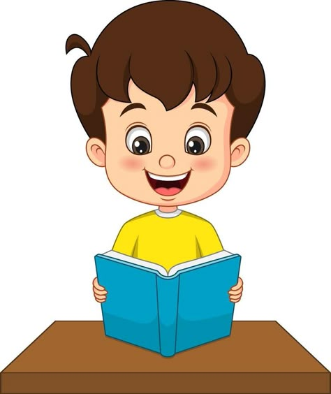 Cartoons Reading Books, Reading Cartoon, Mom Drawing, Boy Reading, Reading Pictures, Clipart Boy, Book Clip Art, Student Cartoon, Teacher Classroom Decorations