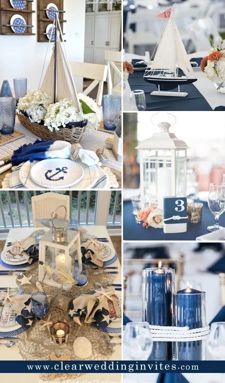 23 Chic and Adorable Nautical Wedding Ideas for 2022 – Clear Wedding Invites Winter Nautical Wedding, Nautical Rehearsal Dinner Ideas, Wedding Nautical Theme, Nautical Theme Wedding Centerpieces, Nautical Theme Wedding Decorations, Nautical Wedding Reception Ideas, Wedding Boat Decorations, Sailing Wedding Theme, Nautical Wedding Shower Ideas