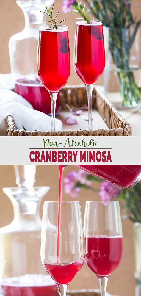 This cranberry mimosa recipe calls for freshly made homemade cranberry juice. It is healthy, naturally sweetened, kids friendly that the entire family can enjoy. | #nonalcoholic #cranberry #mimosa #thanksgivingdrinks Non Alcoholic Mimosa Recipe, Canadian Thanksgiving Recipes, Homemade Cranberry Juice, Cranberry Mimosa Recipe, Oatmeal Zucchini, Non Alcoholic Mimosa, Christmas Mocktail Recipes, Christmas Mocktail, Healthy Holiday Appetizers