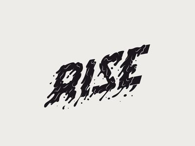 Typographic Logo Design, Rise Festival, Hand Drawn Type, Cool Typography, Weird Words, Up North, Lens Flare, Graphic Design Print, Font Design