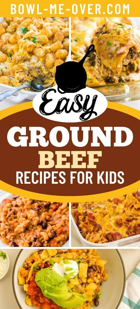 Picky Eater Ground Beef Recipes, What To Make With Burger Ground Beef, Halloween Ground Beef Recipes, Hamburger Meat Recipes For Picky Eaters, Fast Ground Beef Dinner Recipes, Easy Dinner Recipes With Ground Beef Picky Eaters, Meals With Ground Hamburger, Kid Friendly Hamburger Recipes, Fast Supper Ideas With Ground Beef