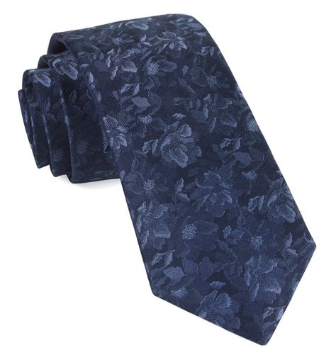 Mens Floral Tie, Celebrities Leather Jacket, Collar Bar, Floral Necktie, Ties Mens Fashion, Casual Basics, Navy Blue Tie, Navy Tie, Men's Tie