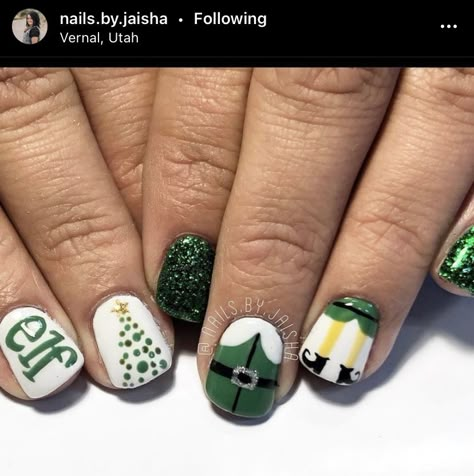 Elf Nails, Cute Korean Nails, Easter Nails Designs, Nail Art Noel, Xmas Nail Art, Nails Art Designs, Easter Nail Designs, Cute Christmas Nails, Korean Nails