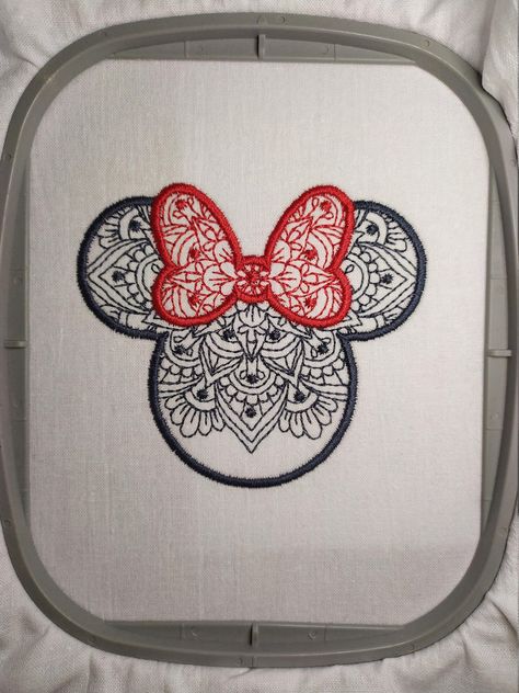 Embroidery Disney Designs, Minnie Mouse Embroidery, Mickey Mouse Hand Embroidery Patterns, Mickey Mouse Embroidery Designs, Minnie Mouse Embroidery Design, Mickey Mouse Machine Embroidery Designs, Machine Embroidery Gifts, Vintage Style Embroidery, Disney Applique