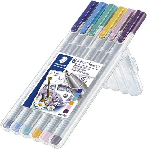 Amazon.com : STAEDTLER Triplus Fineliner Triangular Pens, 0.3mm : Office Products Staedtler Triplus Fineliner Pens, Staedtler Triplus Fineliner, Fineliner Pens, Pointed Pen, Office Products, School Supplies, Free Delivery, Pen