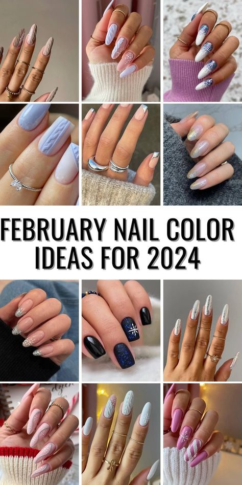 Explore the best of late winter styles with our '35 February Nail Color Ideas for 2024'. This selection includes classy, sophisticated options along with vibrant street-inspired colors. Ideal for those who love to keep their nails short and sweet or beautifully detailed. Classy Nails February, Best February Nail Colors, 2024 Nails February, February 2024 Nails Ideas, February Nail Color Ideas, Late February Nails Ideas, Nail Colors February 2024, February Nails Color, Short Nails February 2024