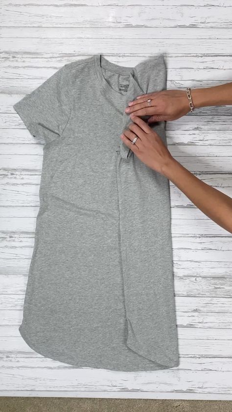 lenniamc on Instagram: How to fold dress pajamas #foldinghacks #organizationideas #homehacks How To Fold A Night Gown, Folding Nightgowns, Pajama Folding, Fold Dress, Folding Hacks, Dress Pajamas, Folding Techniques, Clothes Hacks, Packing Hacks