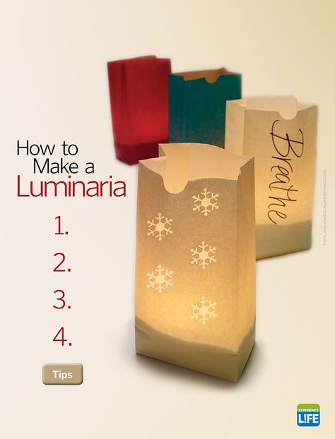 How to Make a Luminaria – Experience Life How To Make Luminaries Bags, Diy Luminaries Outdoor, Paper Luminaries Diy, Christmas Luminaries Diy, Luminary Bags Diy, Luminary Diy, Luminaries Bags, Diy Paper Bag, Experience Life