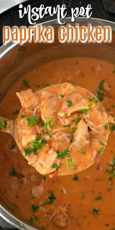 Chicken Paprikash With Dumplings, Chicken And Sauce, Chicken Paprikash Recipe, Paprikash Recipe, Tangy Chicken, Chicken Paprikash, Viral Recipes, Popular Dinner Recipes, Stove Top Recipes