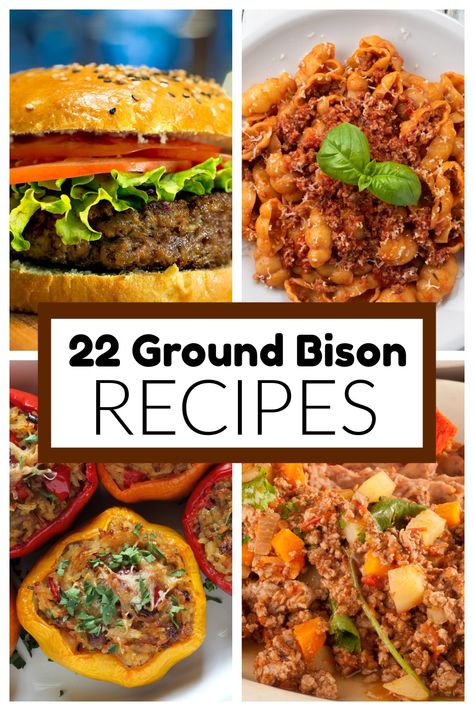 Bison Sloppy Joes Recipe, Recipes For Bison Meat, Meals With Bison Meat, Ground Oryx Recipes, Bison Keto Recipes, Bison Ground Recipes, Bison Meal Prep Recipes, Buffalo Beef Recipes, Ground Bison Dinner Ideas