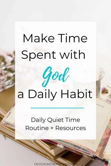 Spend More Time With God, More Time With God, Quiet Time Journal, Quiet Time With God, Women's Bible Study, Bible Studies For Beginners, Bible Topics, Bible Study Help, Bible Study Plans