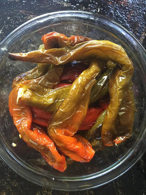 Italian long hots, otherwise known as Mesilla peppers, are easy to grow and easy to cook. My favorite way to use these is to top sandwiches with them! Long Hots Recipe, Stuffed Long Hots Recipe, Stuffed Long Hots, Peaches Cookies, Italian Rum Cake, Long Hot Peppers, Rice Pie, Italian Treats, Roast Pork Sandwich