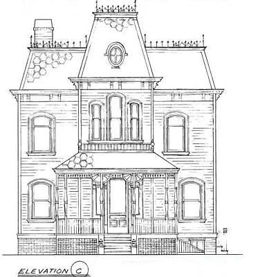 Explore universalstonecutter's photos on Flickr. universalstonecutter has uploaded 25632 photos to Flickr. Gothic House Drawing, Bates Motel House, Haunted Dollhouse, Building Drawing, Bates Motel, House Sketch, Building Art, Victorian House, House Drawing