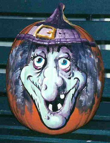 Witch Pumpkin Painting, Halloween Pumpkin Decorating Ideas, Pumpkin Painting Designs, Painting Ideas For Halloween, Cool Pumpkin Designs, Halloween Pumpkin Decorating, Pumpkin Designs Painted, Pumpkins For Halloween, Pumpkin Decorating Ideas