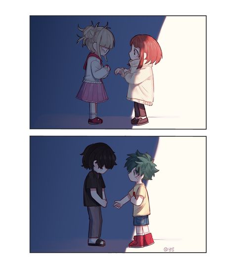 Tenko And Izuku, Izuku And Tenko, Ochaco X Himiko, Tenko Midoriya, Tenko Shimura Fanart, Togaraka Fanart, Toga And Uraraka, Toga X Uraraka, Last Game Manga