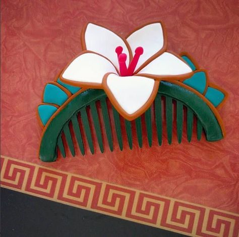 Mulan Hair Comb, Mulan Comb, Mulan Flower, Mulan Cosplay, Mulan Party, Cosplay Disney, Mulan Mushu, Jumping Clay, Hua Mulan