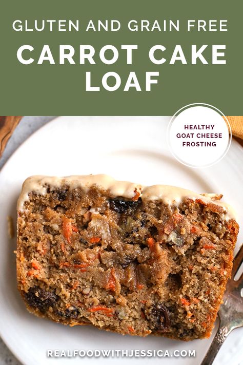 Healthy Carrot Cake Loaf - Real Food with Jessica Paleo Carrot Cake, Carrot Cake Loaf, Carrot Spice Cake, Best Paleo Recipes, Healthy Carrot Cakes, Gluten Free Cheesecake, Paleo Recipes Dessert, Best Gluten Free Recipes, Carrot Cake Recipe