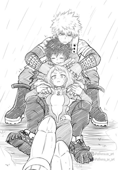 Mha Bakudeku, Bakugo Deku, Bakugou And Uraraka, Desenho Tom E Jerry, Bakugou Manga, Ochako Uraraka, 캐릭터 드로잉, My Hero Academia Memes, Boku No Hero Academia Funny