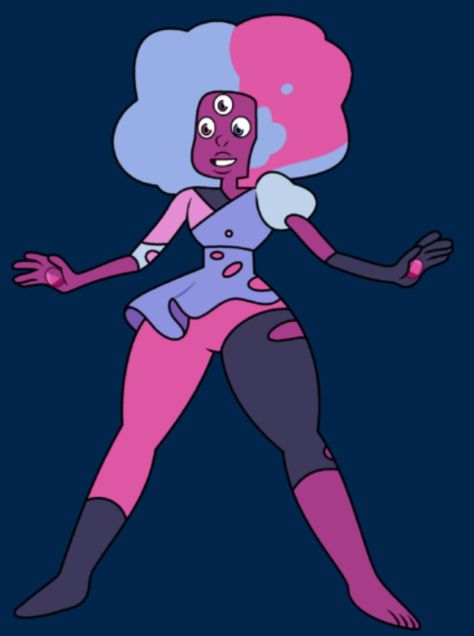 Cotton Candy Garnet. I'm starting this actually and finally got some top constructing ideas Cotton Candy Garnet Steven Universe, Garnet Drawing, Cotton Candy Garnet, Garnet Cosplay, Steven Universe Fusion, Garnet Steven Universe, Steven Universe Diamond, Steven Universe Wallpaper, Pearl Steven Universe