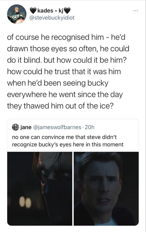 Steve Rogers X Bucky Barnes Fan Art, Stucky Fanart Comics, Stucky Fanart, Bucky And Steve, Marvel Quotes, Bucky Barnes Winter Soldier, Avengers Memes, Marvel Jokes, Marvel 3