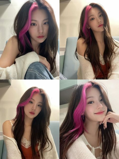 Kpop Hair Color, Purple Grey Hair, Hidden Hair Color, Hair Color Underneath, Kpop Hair, Diy Hair Care, Work Hairstyles, Hair Dye Colors, Asian Hair