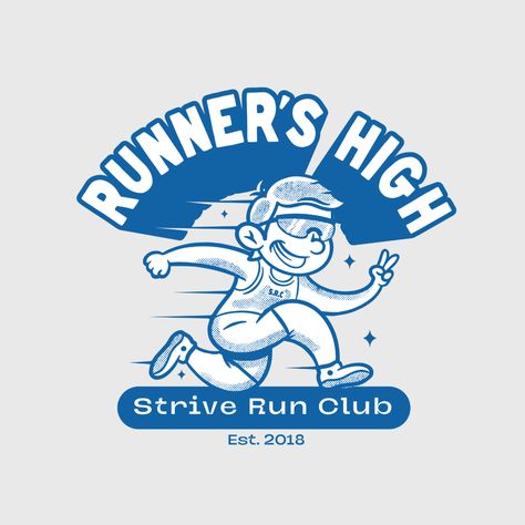 Retro Mascot logo design Run Club Logo, Gym Graphic Design, Running Club Logo, Girl Motivational Quotes, Aesthetic Positive Affirmations, Workouts Quotes, Ios 17 Wallpaper Iphone, Girl Wallpaper Iphone, Fitness Lifestyle Aesthetic