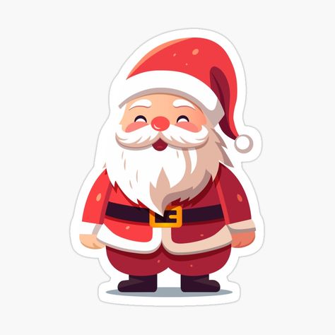 Get my art printed on awesome products. Support me at Redbubble #RBandME: https://www.redbubble.com/i/sticker/Santa-Claus-Cartoon-by-HannaArtLab/153957052.EJUG5?asc=u Santa Claus Cartoon, Cartoon Stickers, Santa Claus, Sticker Design, My Art, Awesome Products, Vinyl Sticker, Vinyl, Art Prints